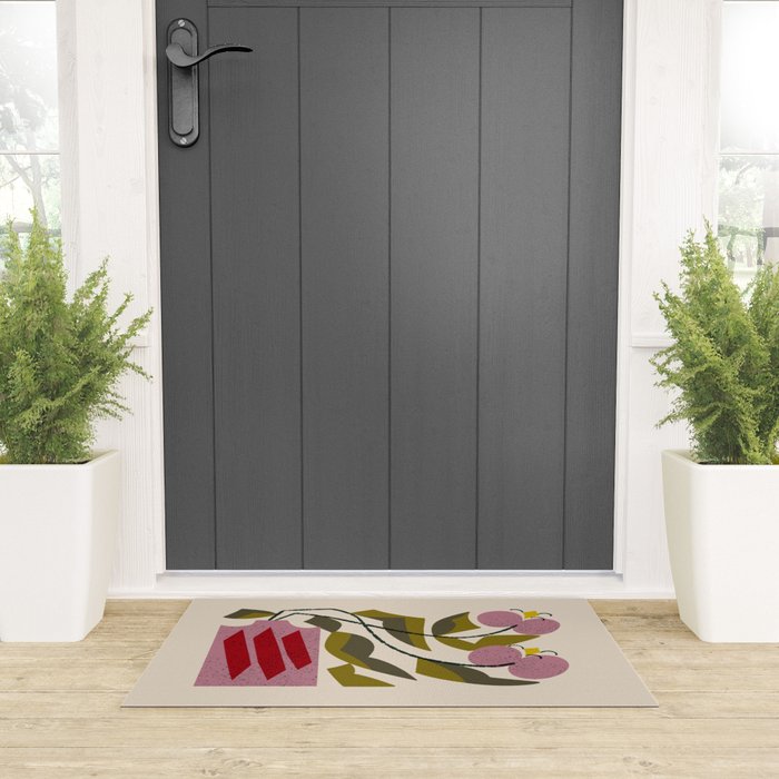Pink Orchid Welcome Mat Gallery Image 3