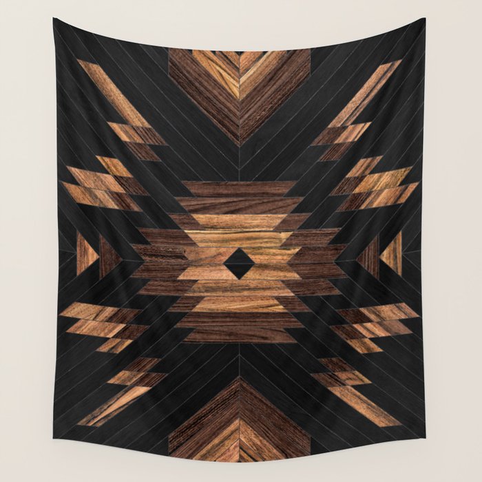 Urban Tribal Pattern No.7 - Aztec - Wood Wall Tapestry Gallery Image 1