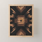 Urban Tribal Pattern No.7 - Aztec - Wood Mini Art Print Gallery Image 1