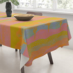 Vintage Western Desert Landscape in Dusty Neon Tablecloth Gallery Image 3