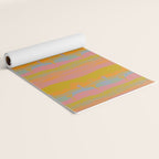 Vintage Western Desert Landscape in Dusty Neon Yoga Mat Gallery Image 2
