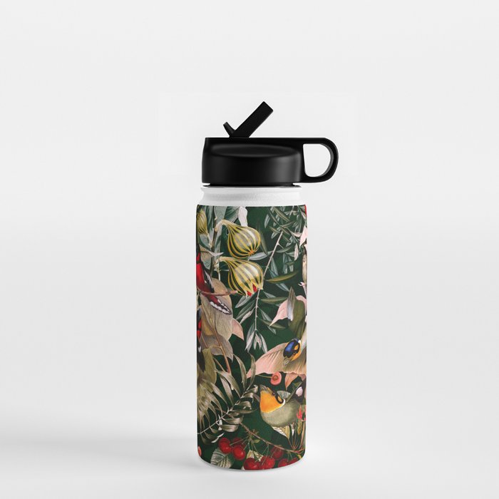 Floral and Birds XXV Water Bottle Gallery Image 1