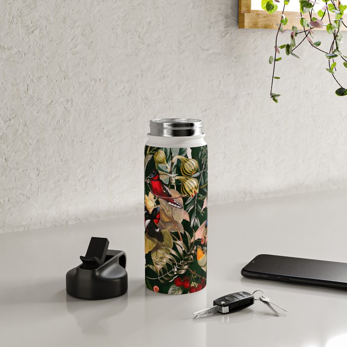 Floral and Birds XXV Water Bottle Gallery Image 5