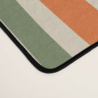 Retro Abstract Boho Confaab Pattern in Mossy Olive Green Orange Beige Desk Mat Gallery Image 4
