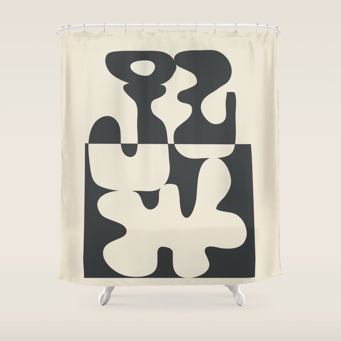 Duality in Motion 1 Shower Curtain Gallery Image 1