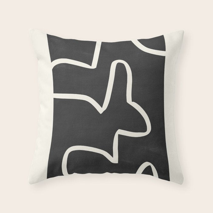 abstract minimal 61 Throw Pillow Gallery Image 6