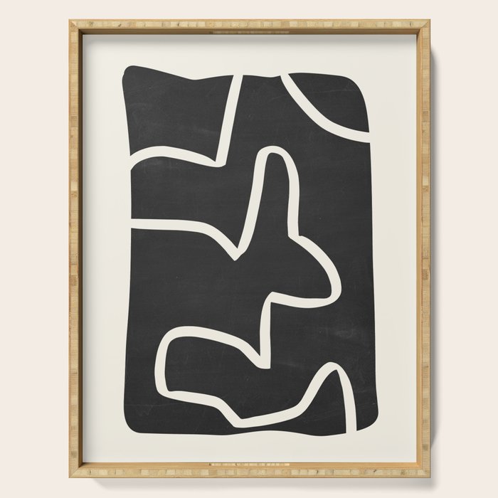 abstract minimal 61 Serving Tray Gallery Image 1