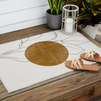 Line Art Home Plant Outdoor Rug Gallery Image 2