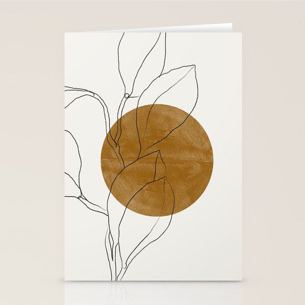 Line Art Home Plant Stationery Card Gallery Image 2