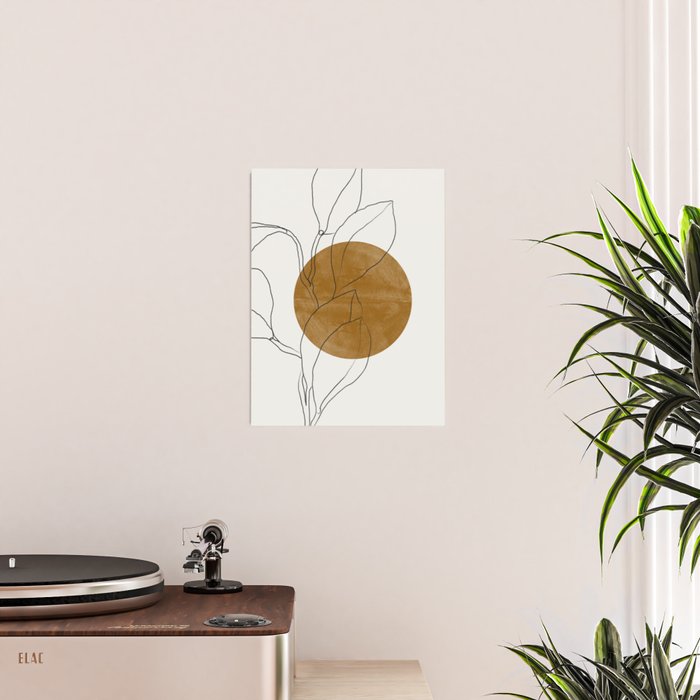 Line Art Home Plant Poster Gallery Image 2