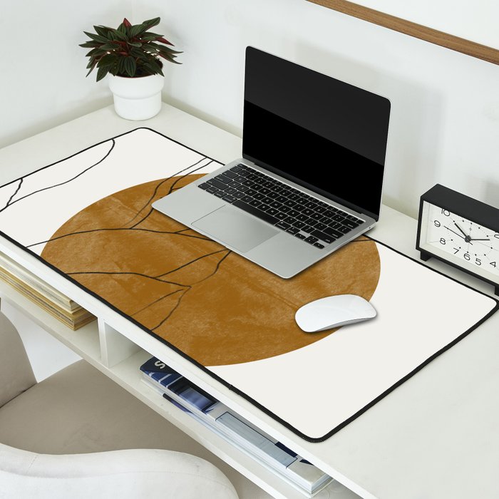 Line Art Home Plant Desk Mat Gallery Image 2