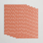Boho, Raindrops Pattern in Terracotta Wrapping Paper Gallery Image 3