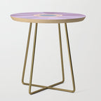 Purple Floral Daisy Side Table Gallery Image 1