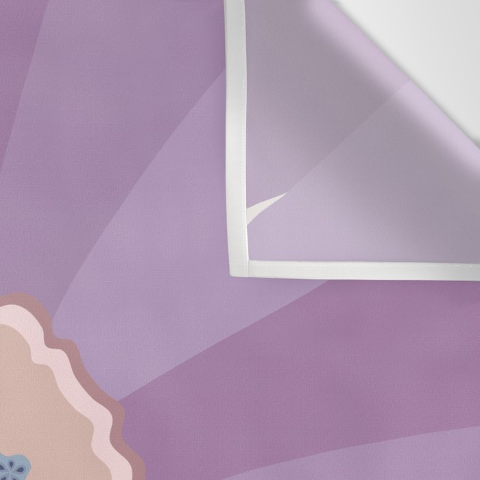 Purple Floral Daisy Wall Tapestry Gallery Image 3