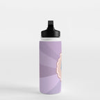 Purple Floral Daisy Water Bottle Gallery Image 3