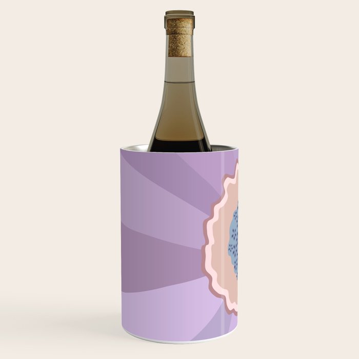 Purple Floral Daisy Wine Chiller Gallery Image 2