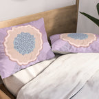 Purple Floral Daisy Pillow Sham Gallery Image 2