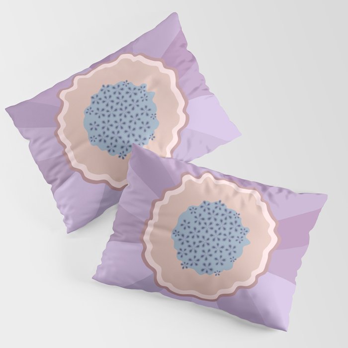 Purple Floral Daisy Pillow Sham Gallery Image 3