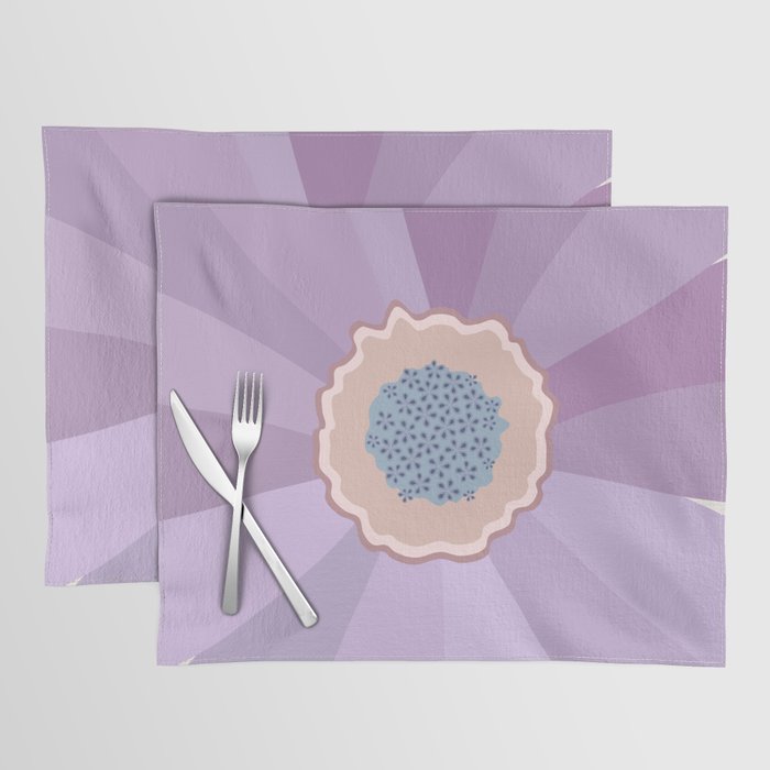 Purple Floral Daisy Placemat Gallery Image 1