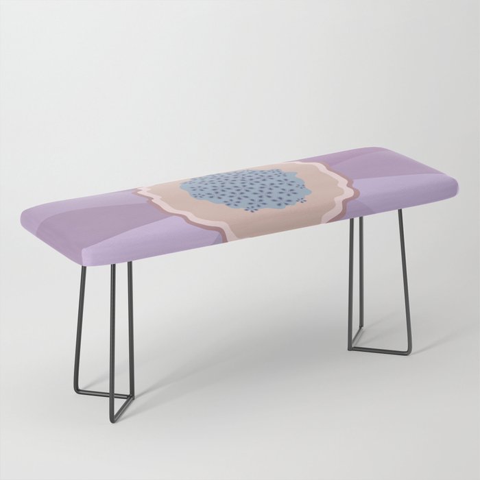 Purple Floral Daisy Bench Gallery Image 1