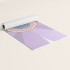 Purple Floral Daisy Yoga Mat Gallery Image 2