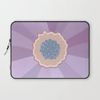 Purple Floral Daisy Laptop Sleeve Gallery Image 1