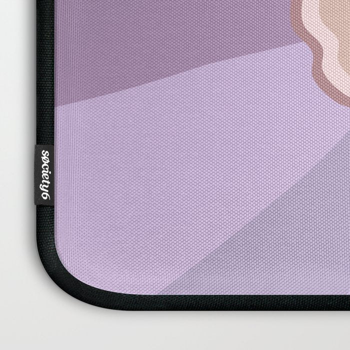 Purple Floral Daisy Laptop Sleeve Gallery Image 3