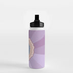 Purple Floral Daisy Water Bottle Gallery Image 2