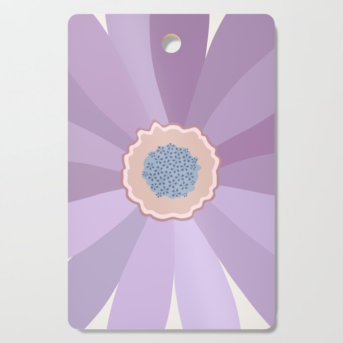 Purple Floral Daisy Cutting Board Gallery Image 1