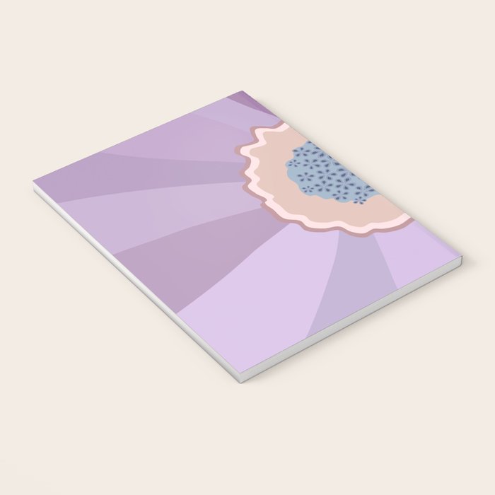 Purple Floral Daisy Notebook Gallery Image 3