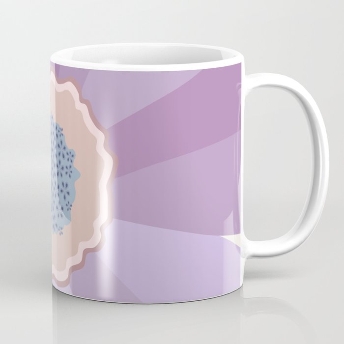 Purple Floral Daisy Coffee Mug Gallery Image 1