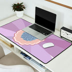 Purple Floral Daisy Desk Mat Gallery Image 2