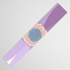 Purple Floral Daisy Table Runner Gallery Image 3