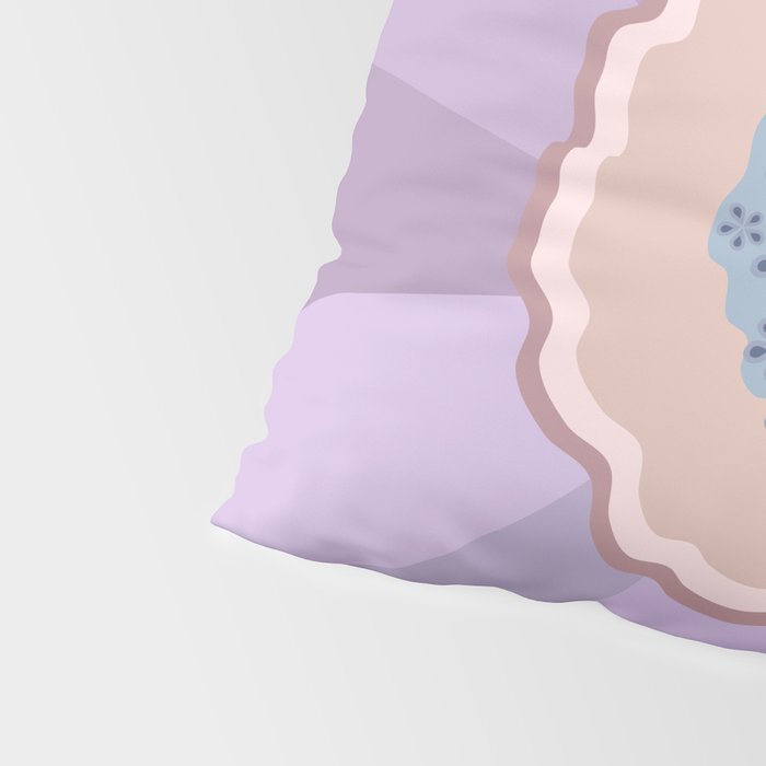 Purple Floral Daisy Pillow Sham Gallery Image 4