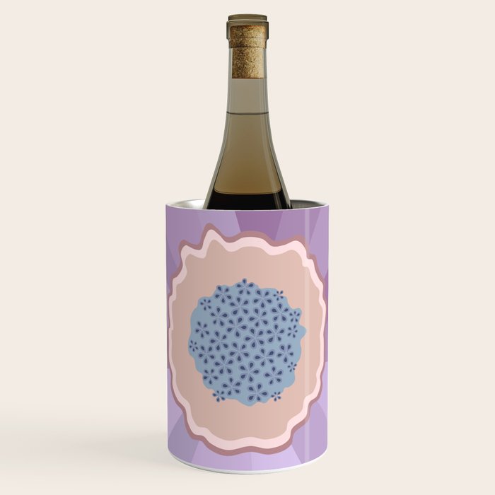 Purple Floral Daisy Wine Chiller Gallery Image 1