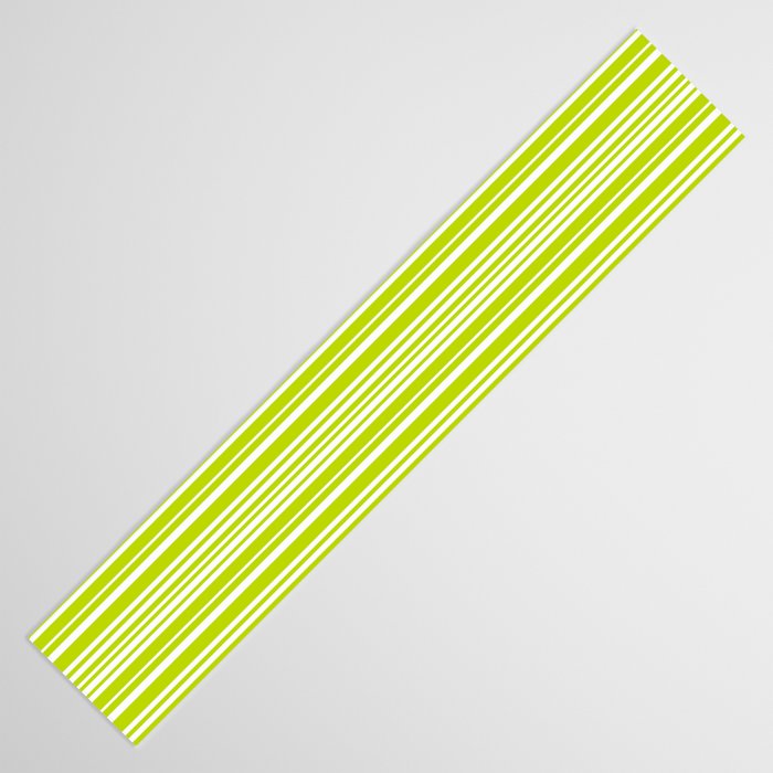 Classic Stripes XXXVIII - Lime Green Table Runner Gallery Image 3