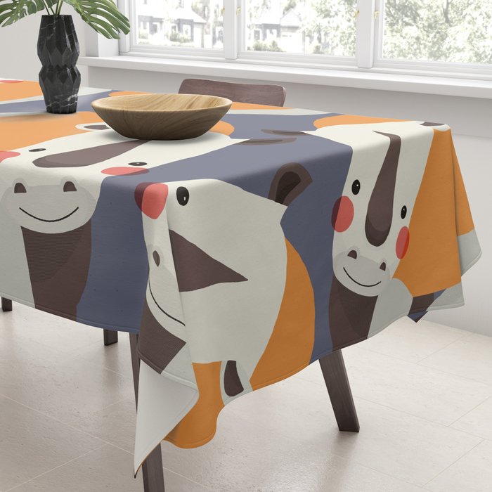 Rhinoceros, Animal Portrait Tablecloth Gallery Image 3