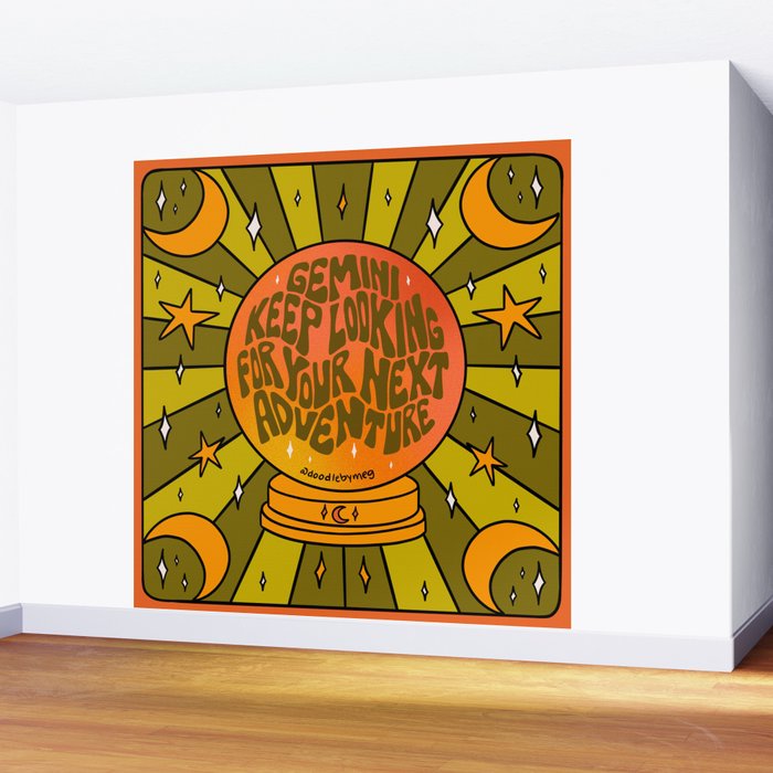 Gemini Crystal Ball Wall Mural Gallery Image 2