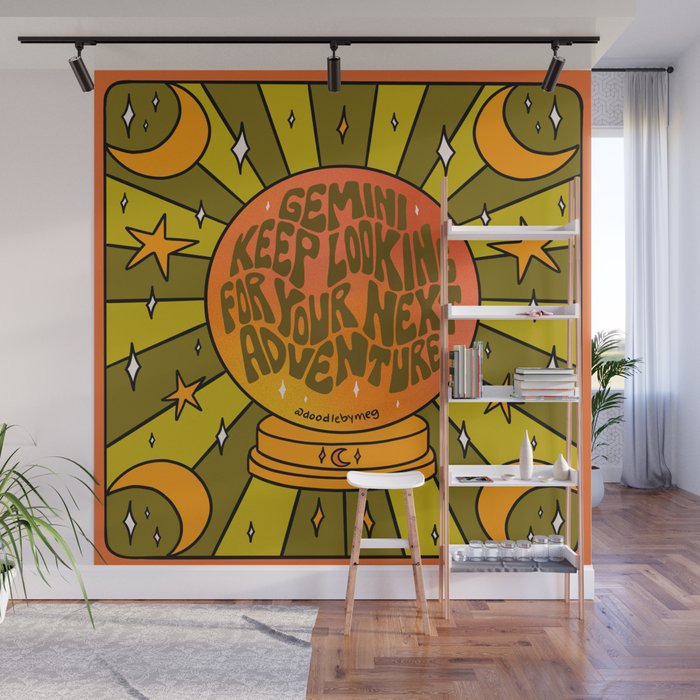 Gemini Crystal Ball Wall Mural Gallery Image 1