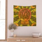 Gemini Crystal Ball Wall Tapestry Gallery Image 2