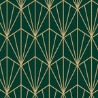 Art Deco Vector in Green and Gold Coffee Mug Gallery Image 2