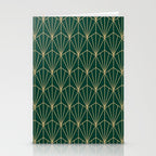 Art Deco Vector in Green and Gold Stationery Card Gallery Image 2