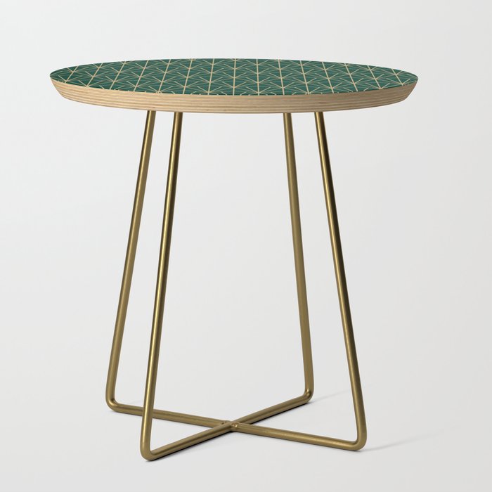 Art Deco Vector in Green and Gold Side Table Gallery Image 1