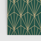 Art Deco Vector in Green and Gold Poster Gallery Image 3