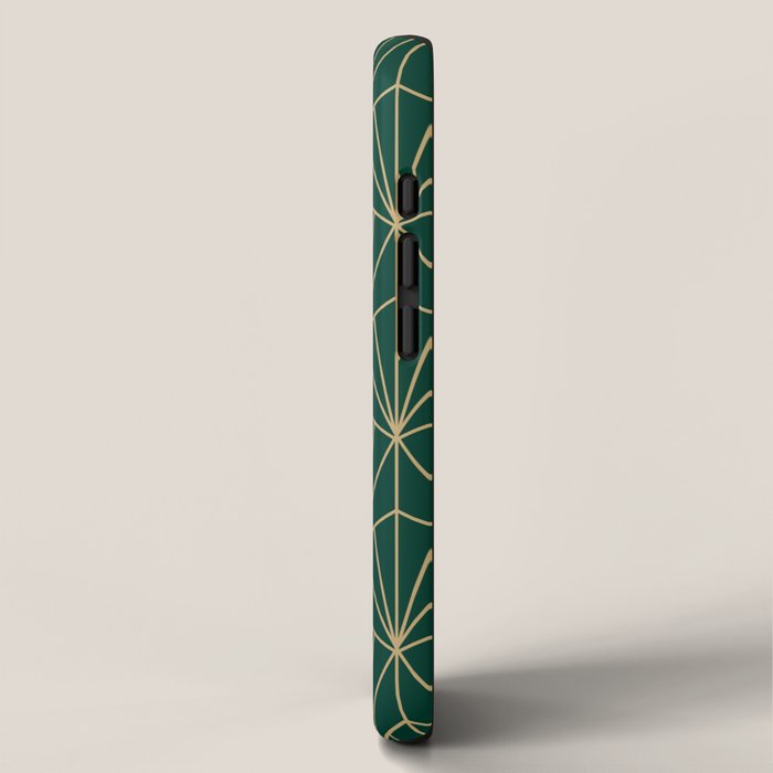 Art Deco Vector in Green and Gold iPhone Case Gallery Image 2