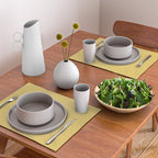 Muted Mustard Yellow Solid Colour Placemat Gallery Image 2