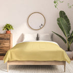Muted Mustard Yellow Solid Colour Comforter Gallery Image 3