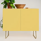 Muted Mustard Yellow Solid Colour Credenza Gallery Image 1