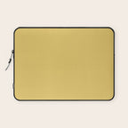 Muted Mustard Yellow Solid Colour Laptop Sleeve Gallery Image 1