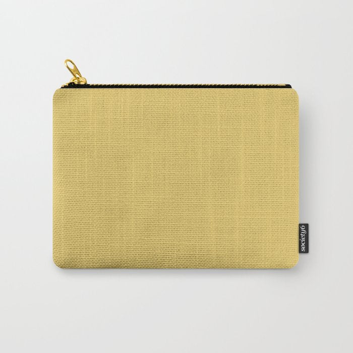 Muted Mustard Yellow Solid Colour Carry All Pouch Gallery Image 1